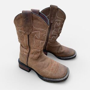 Roper Brown Cowboy Boots for Toddler Kids 9